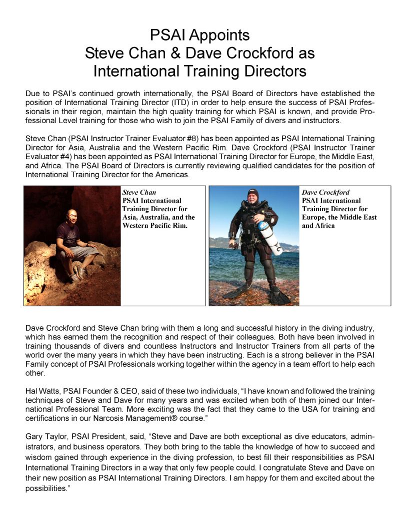 international training directors