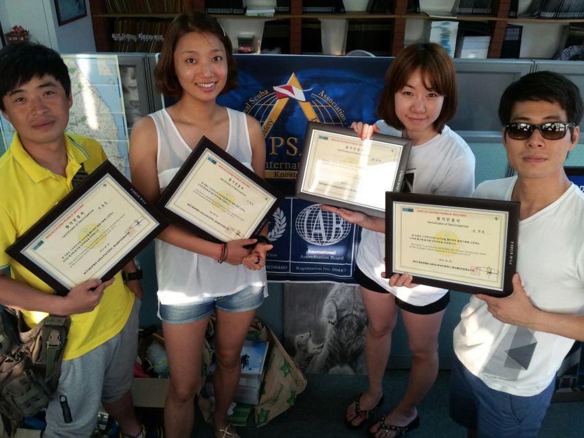 psai korea participates in scubapro's new world record