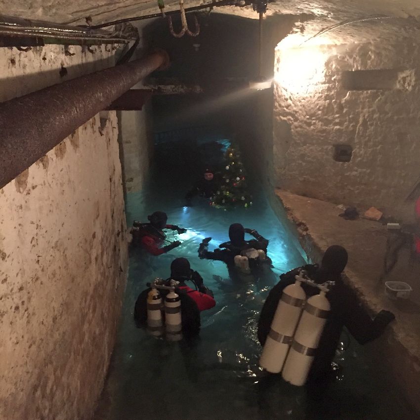 southeast europe chirstmas underground and underwater