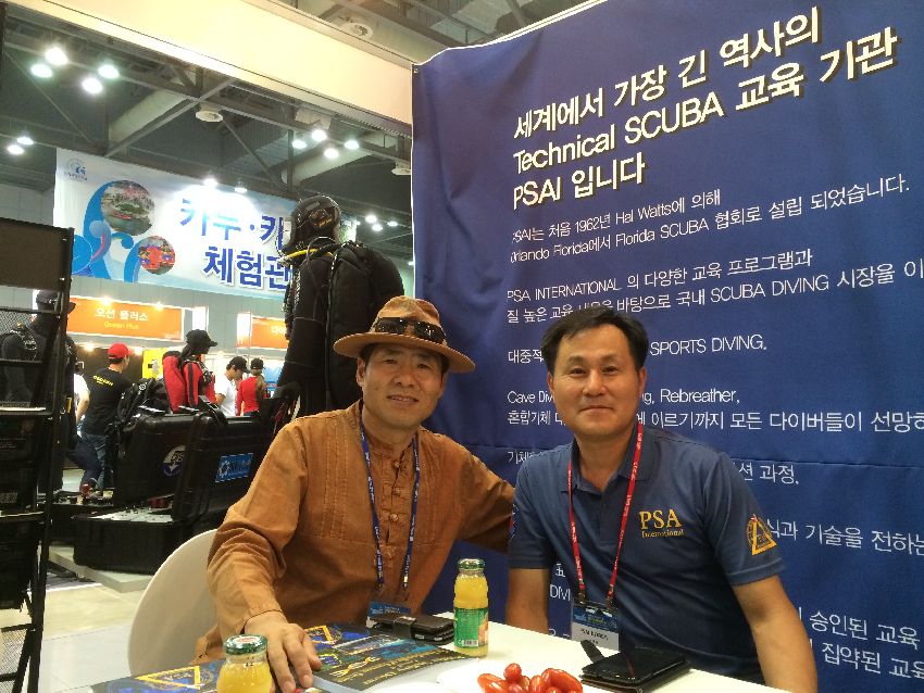 psai korea at diving expo and kyounggi international boat show in kintex