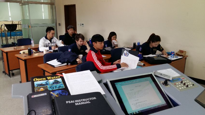 psai korea open water qualification course